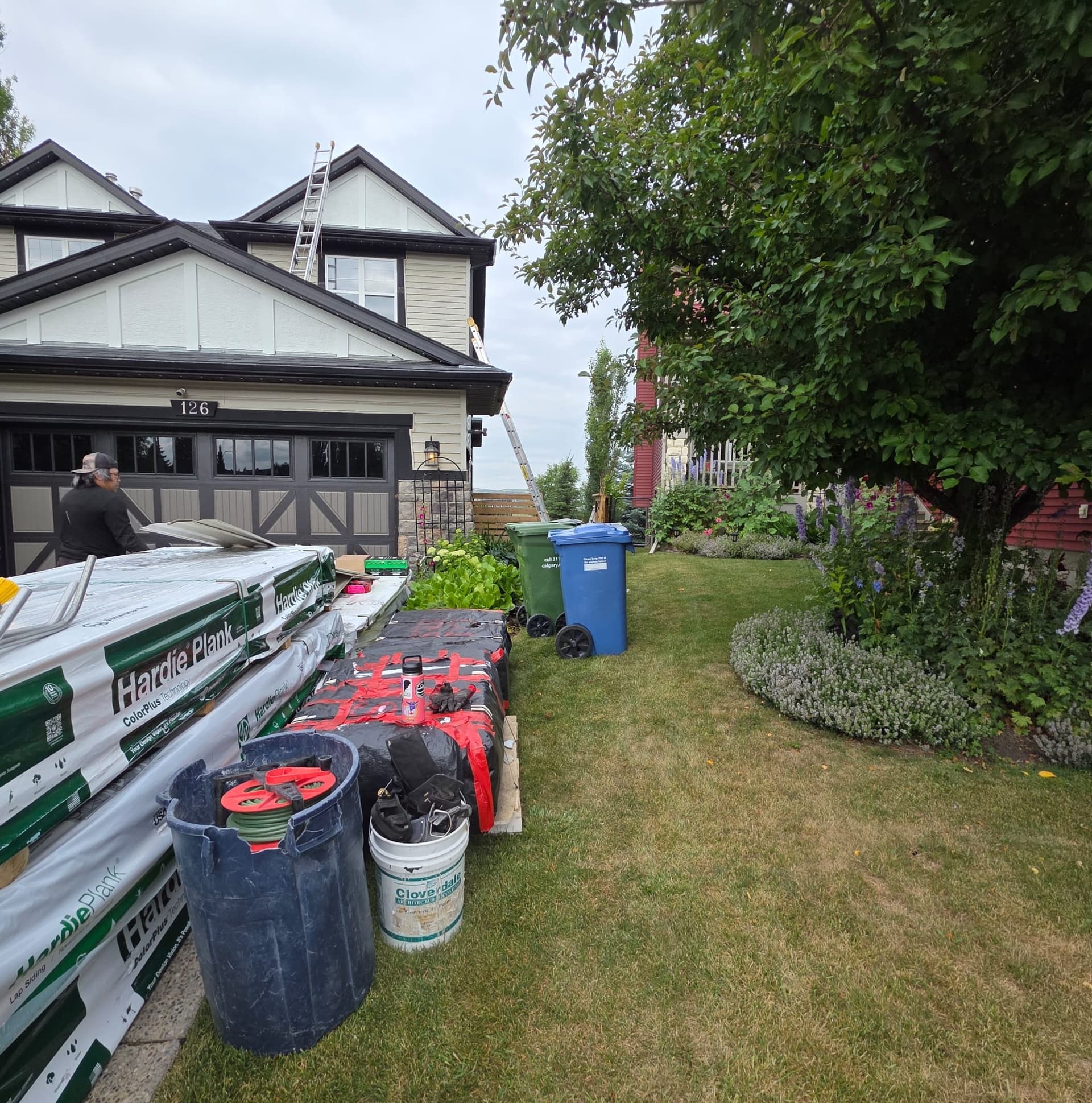 Before: before hardie siding near hidden creek heights nw