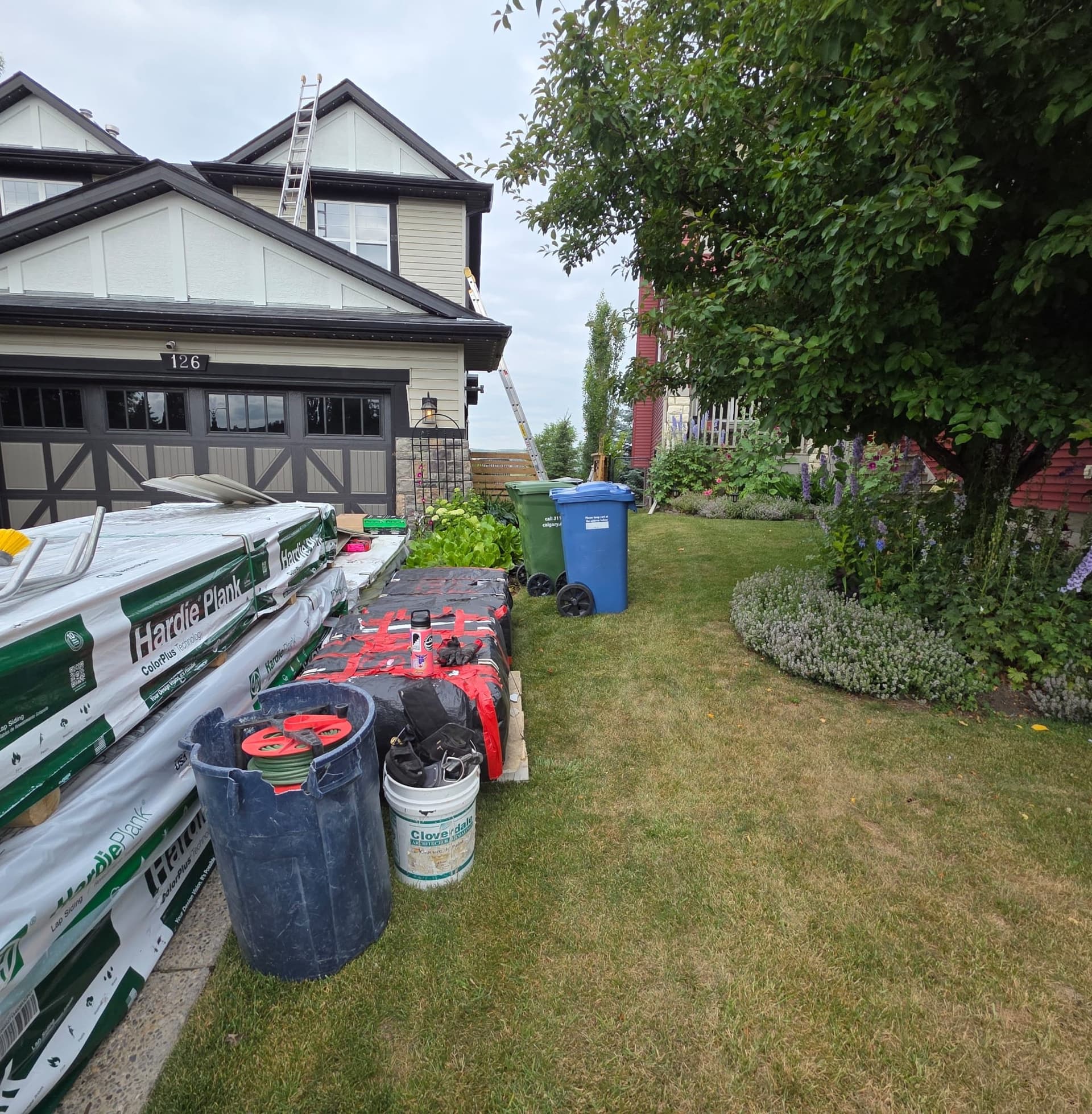 Before: before hardie siding near hidden creek heights nw