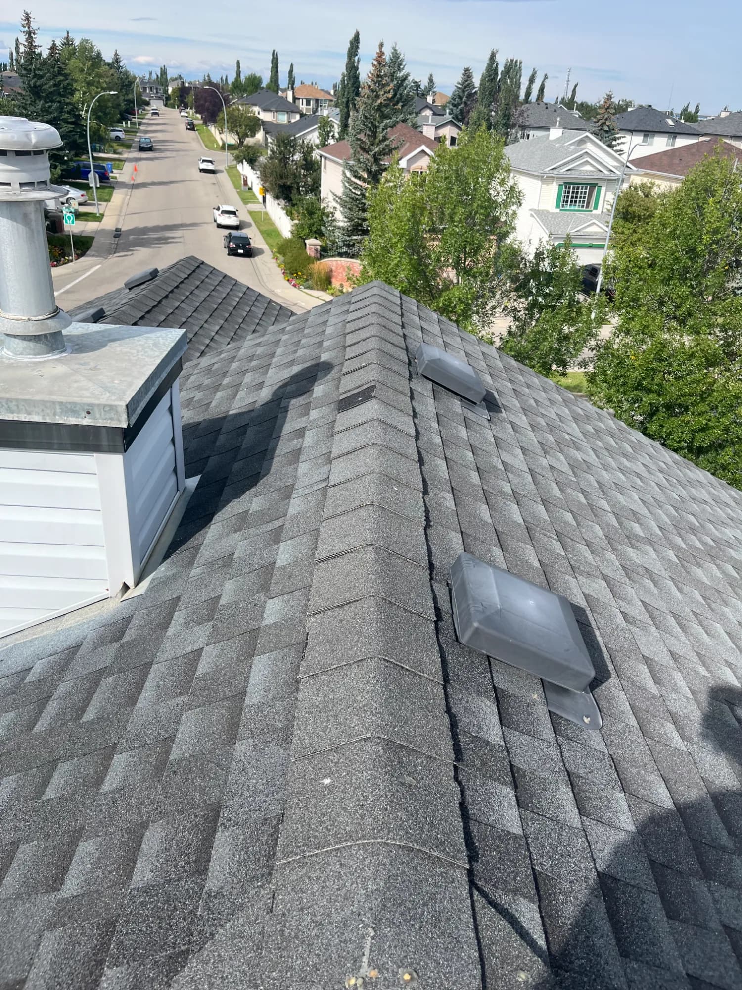Before: before roof repair near citadel dr nw