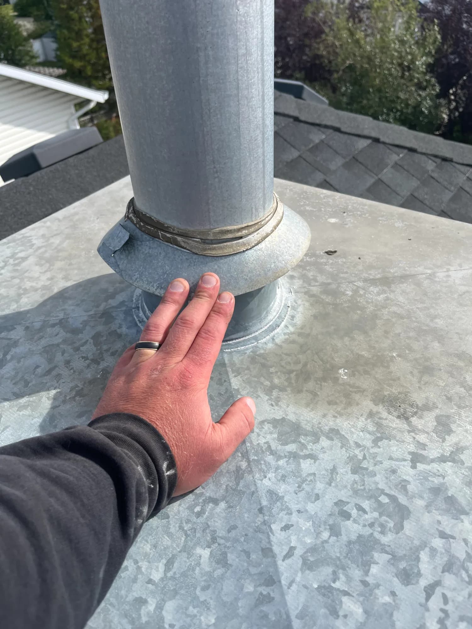 Before: before roof repair near citadel dr nw