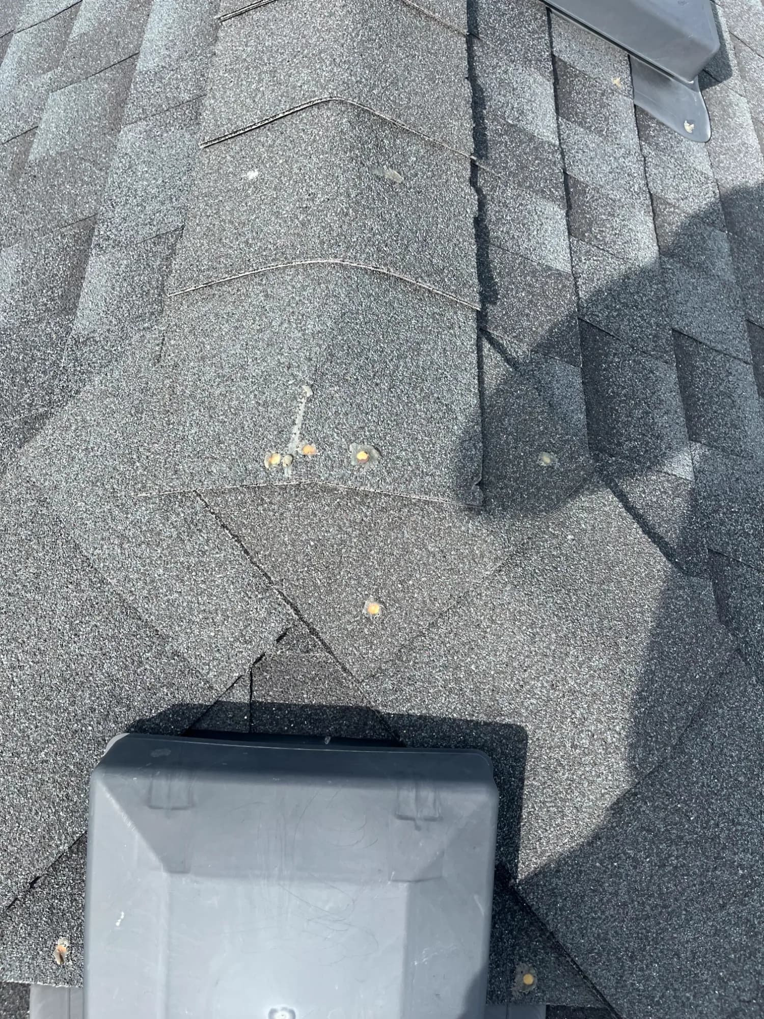 Before: before roof repair near citadel dr nw