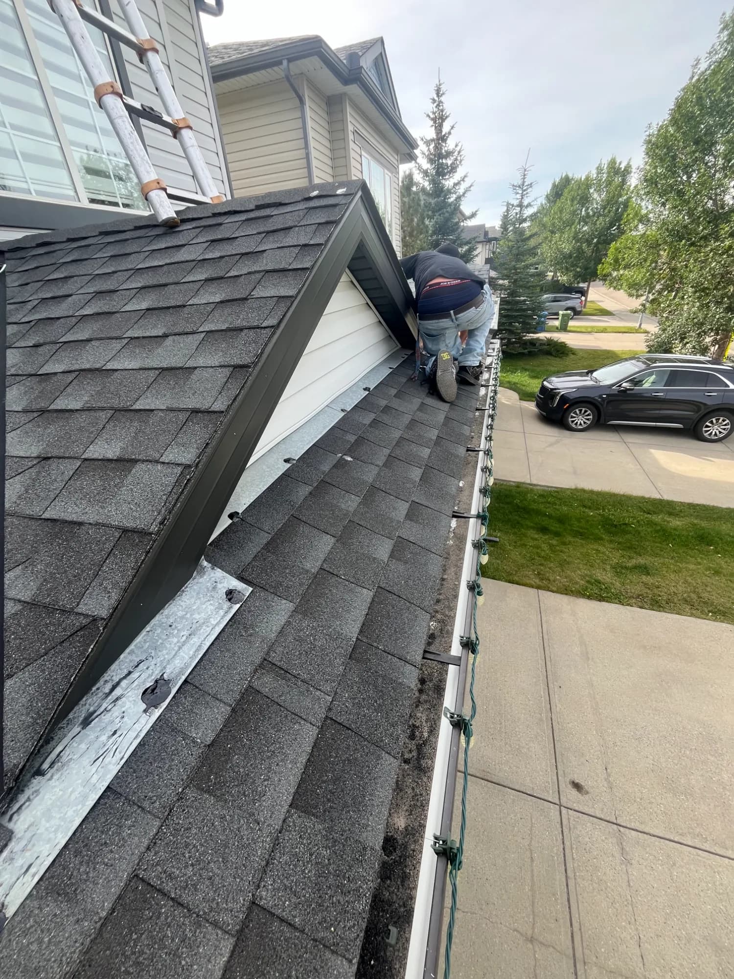 Before: before roof repair near citadel dr nw